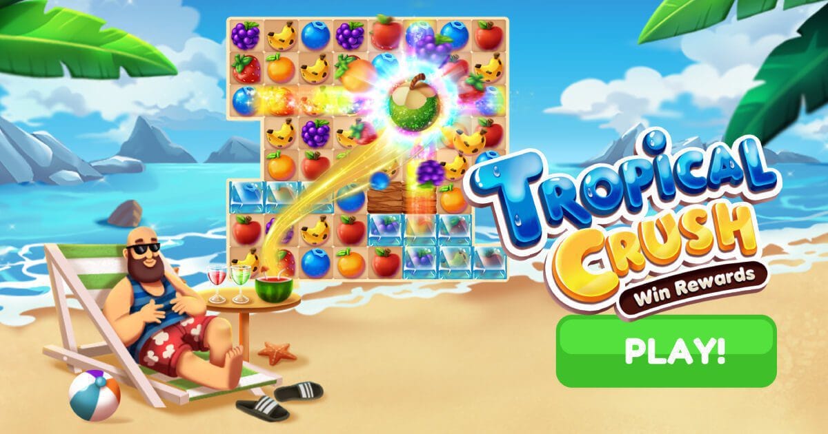 Tropical Crush - Real Cash Game 1 tropical crush game