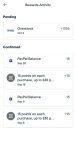 paypal rewards point history