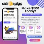Cash Nudges Referral Code - Earning is Fun & Rewarding 2 cash nudges banner