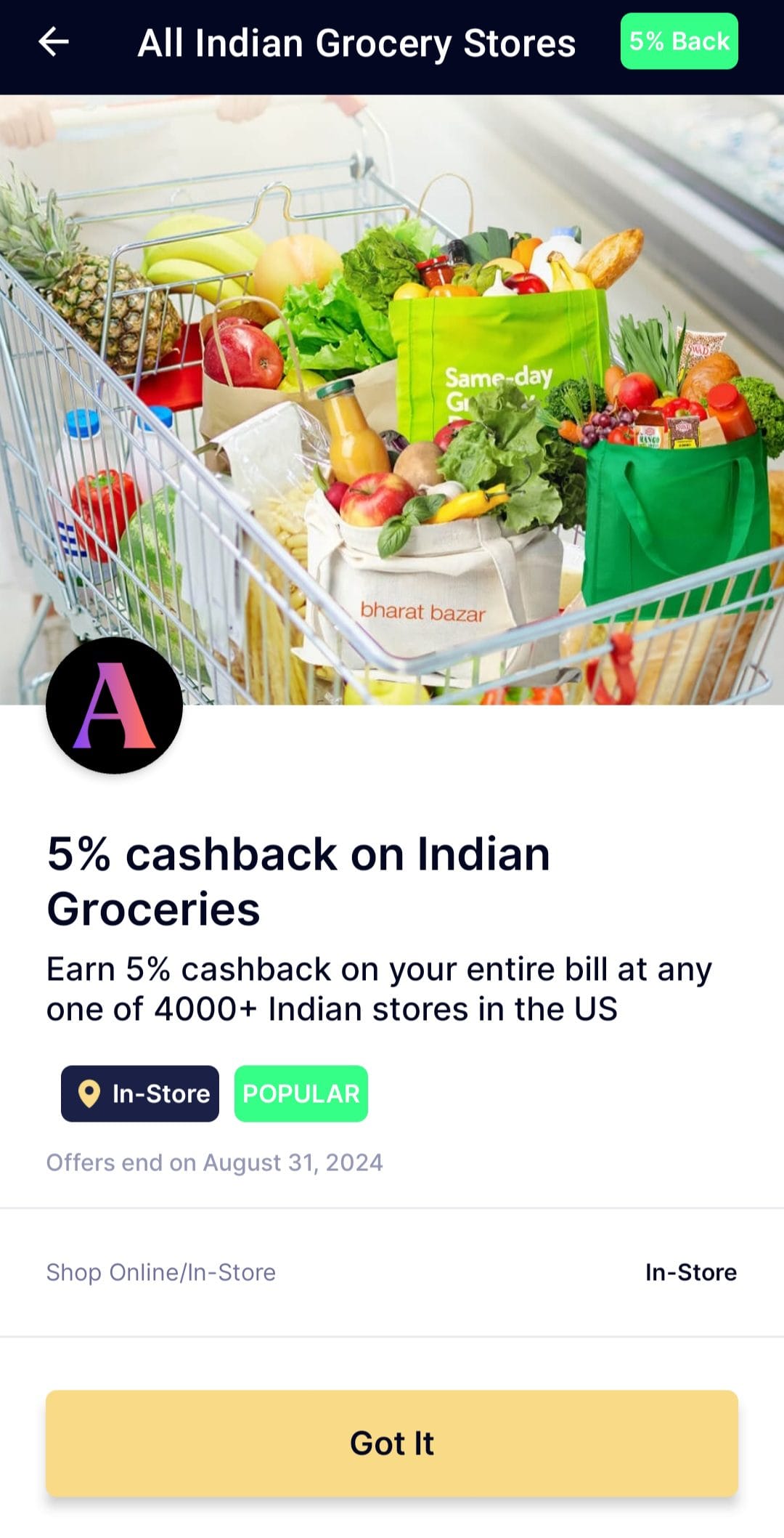 Abound cashback