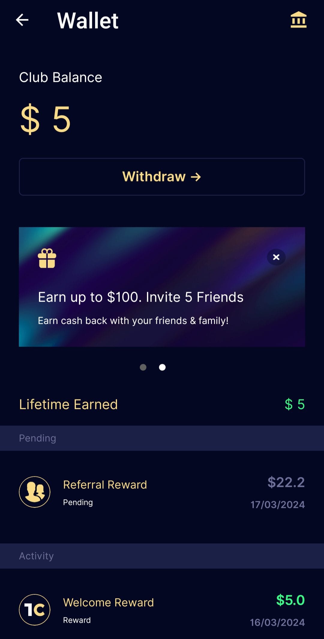 Abound wallet