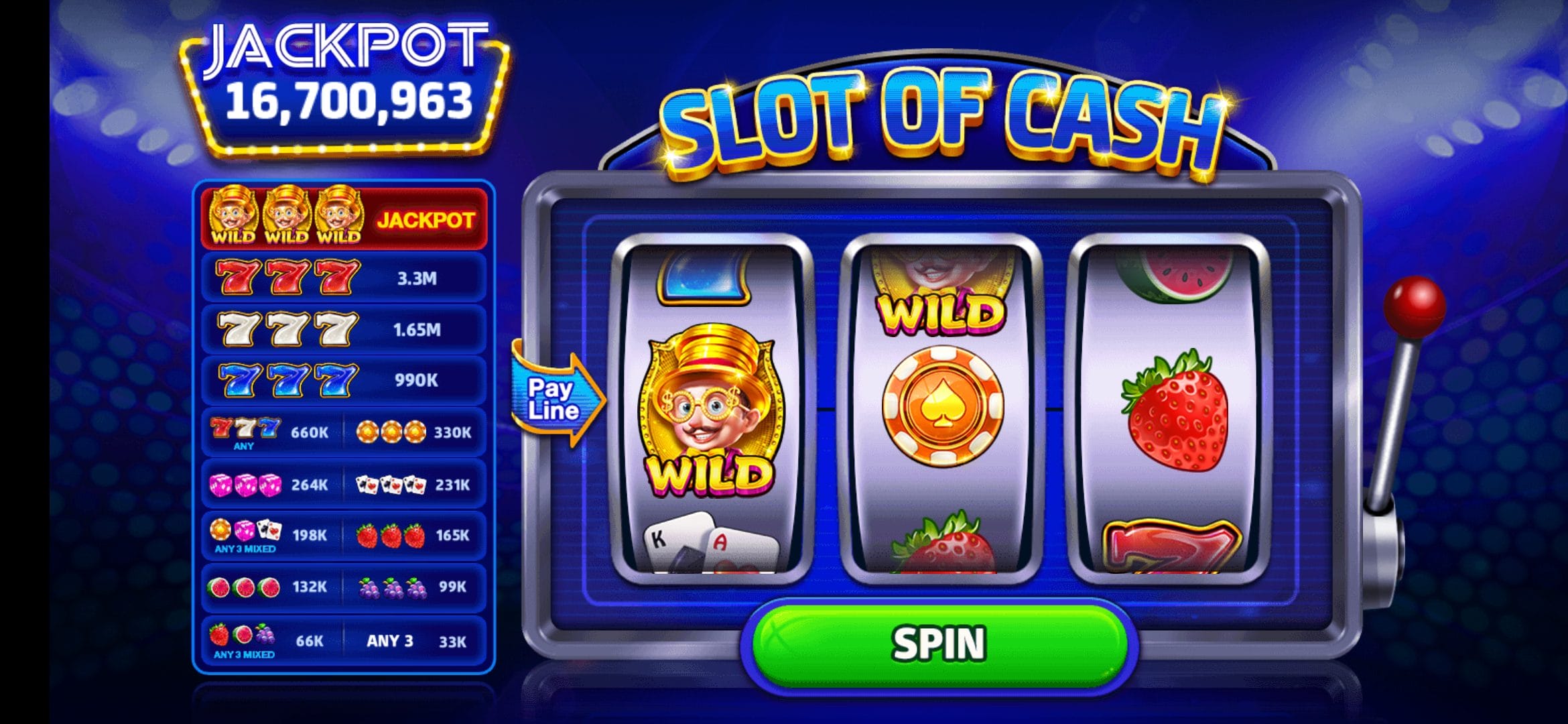 Cash Frenzy slot of cash game