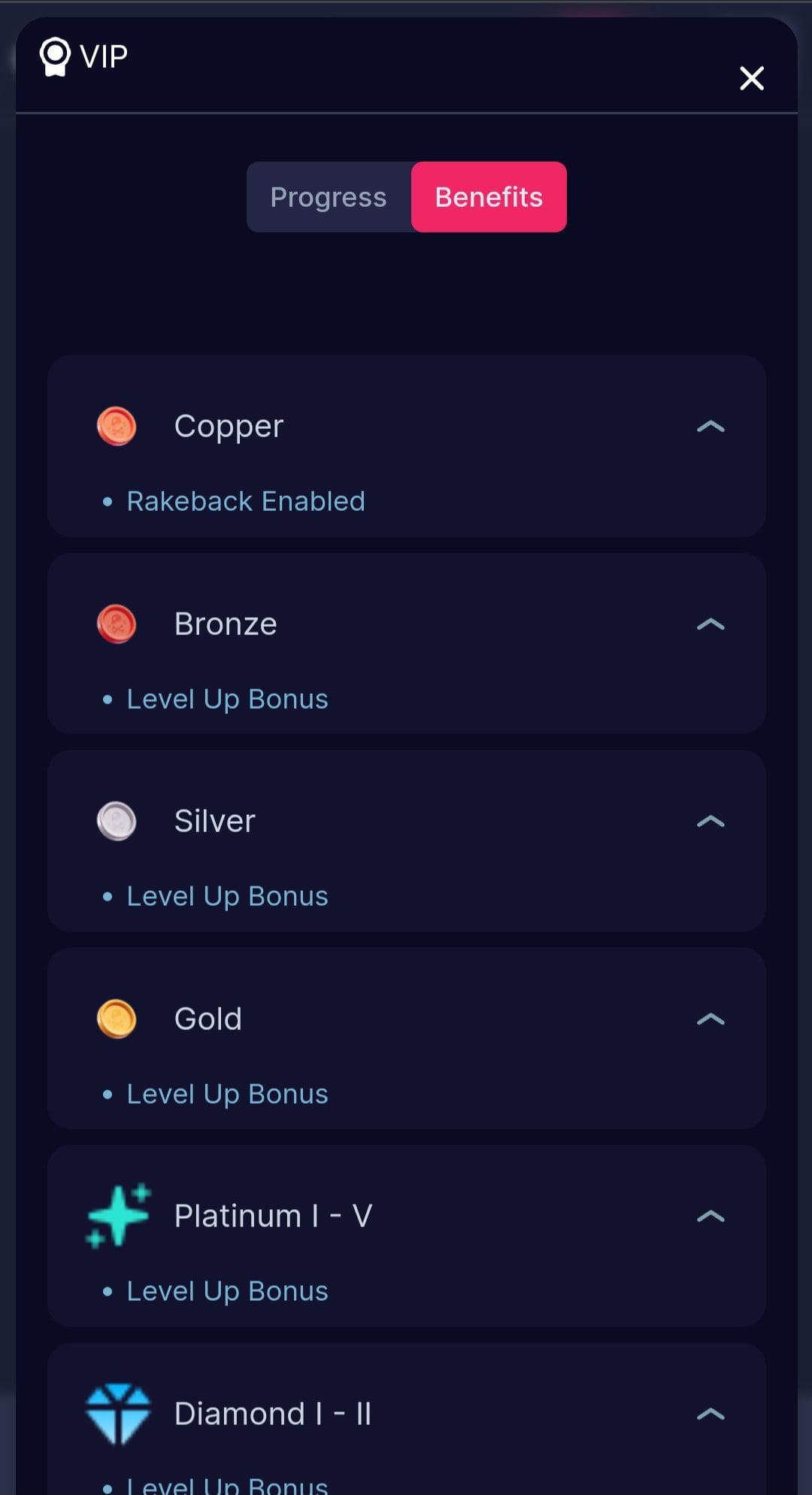 Chanced Casino benefits