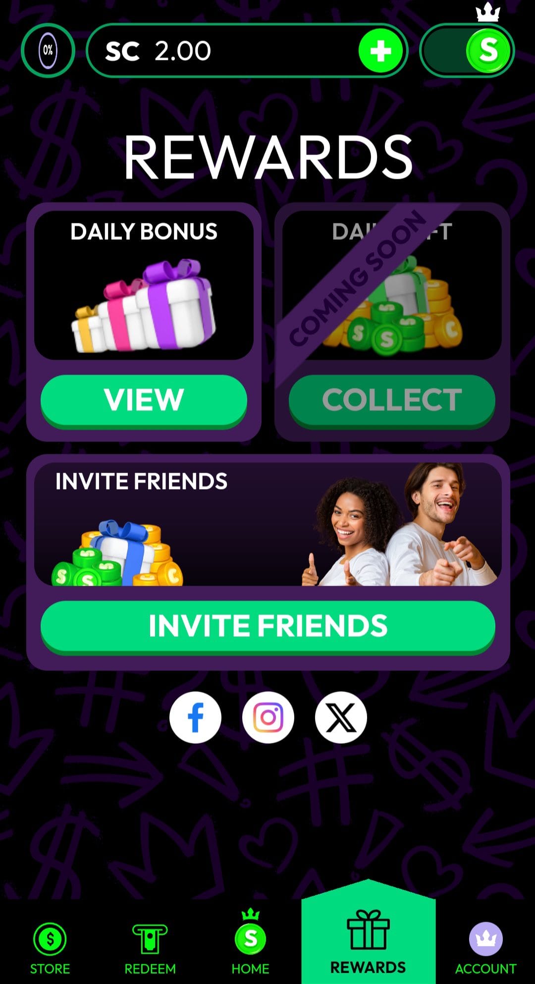 CrownCoins Casino rewards