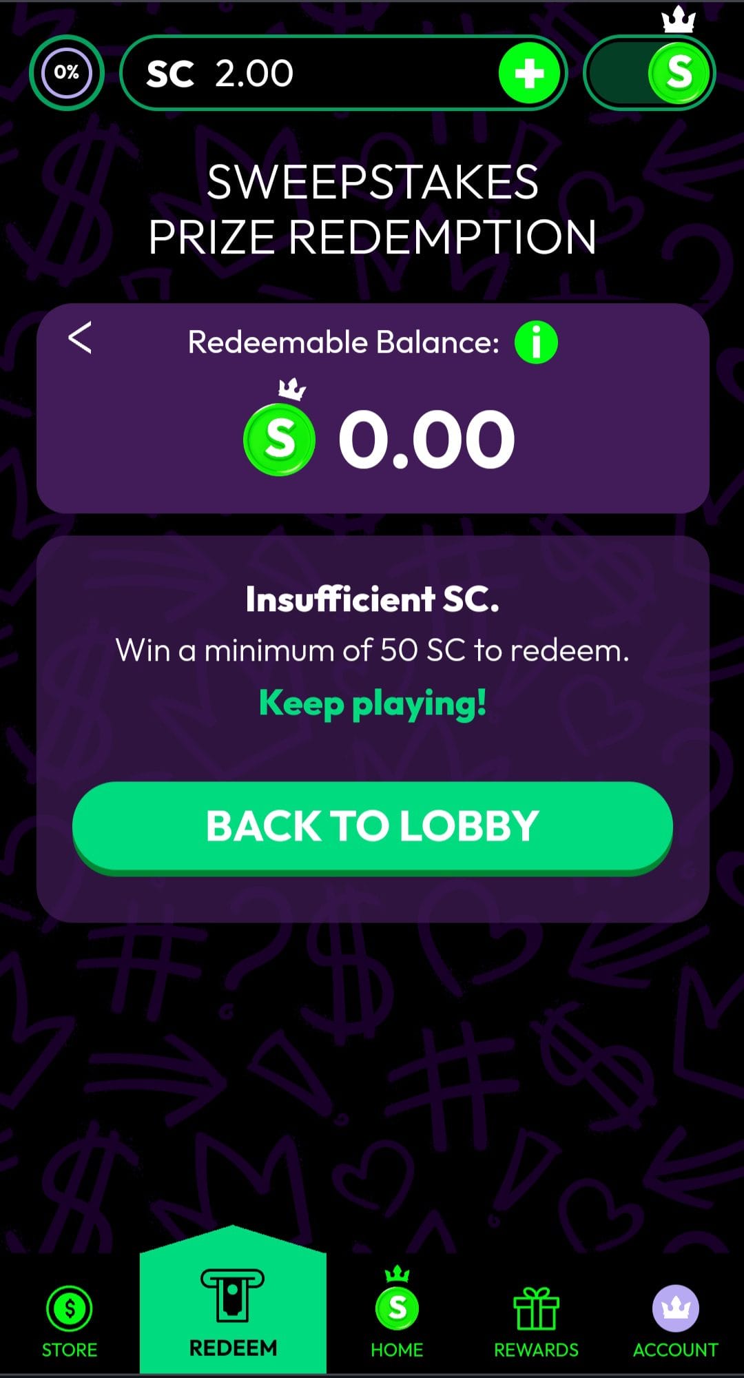 CrownCoins Casino prize redemption