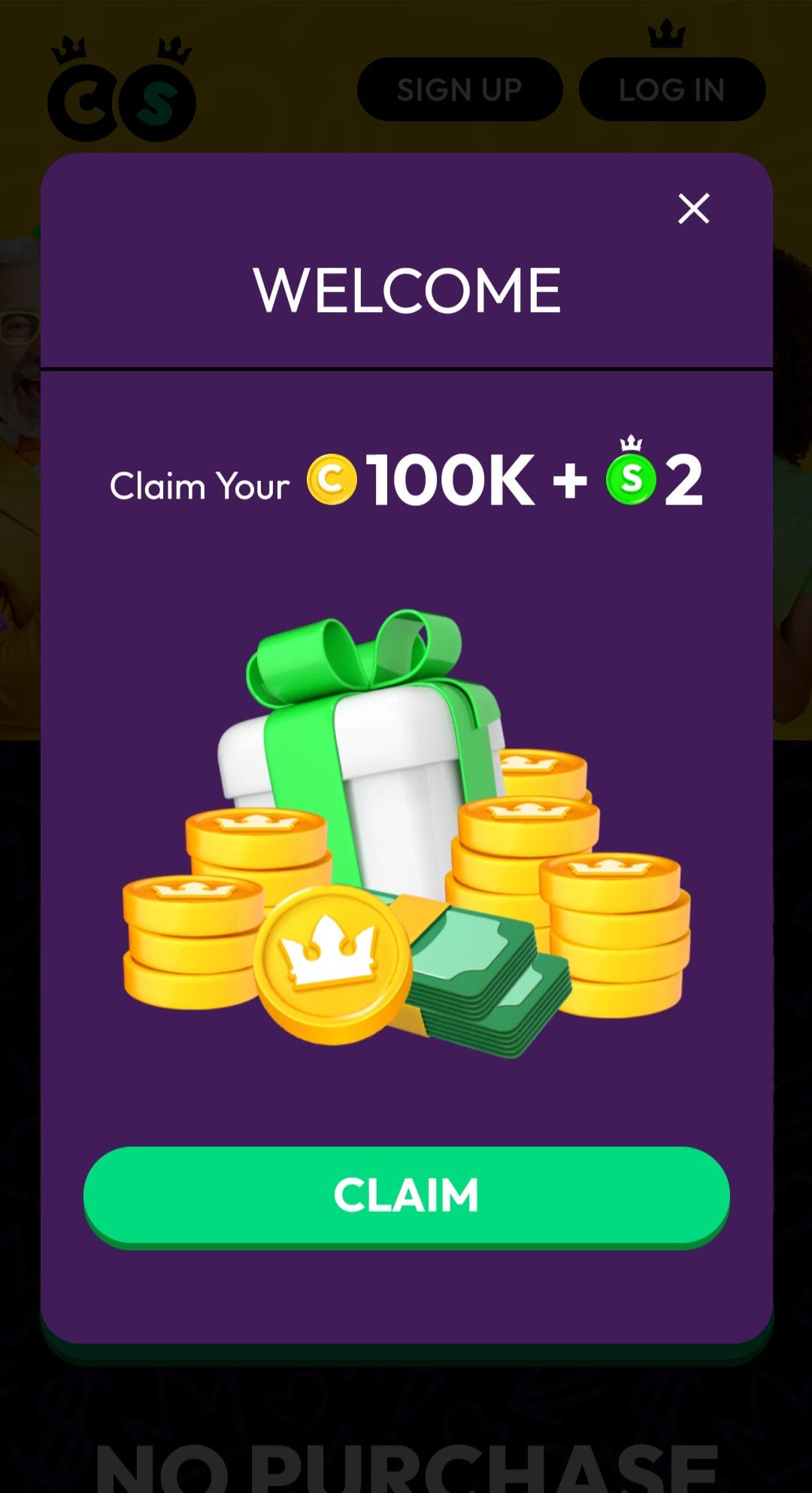 CrownCoins Casino welcome bonus