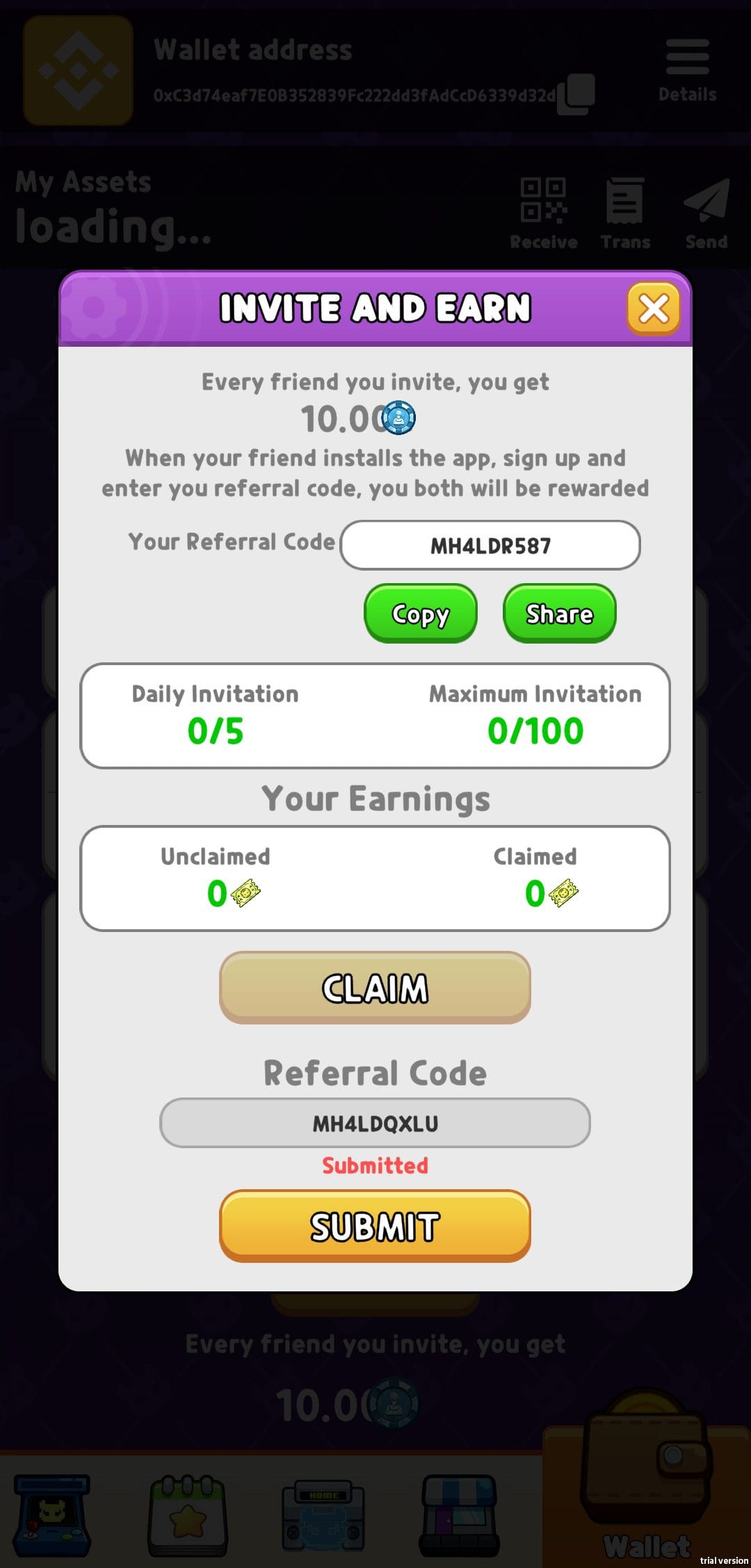 MonsHUB referral code