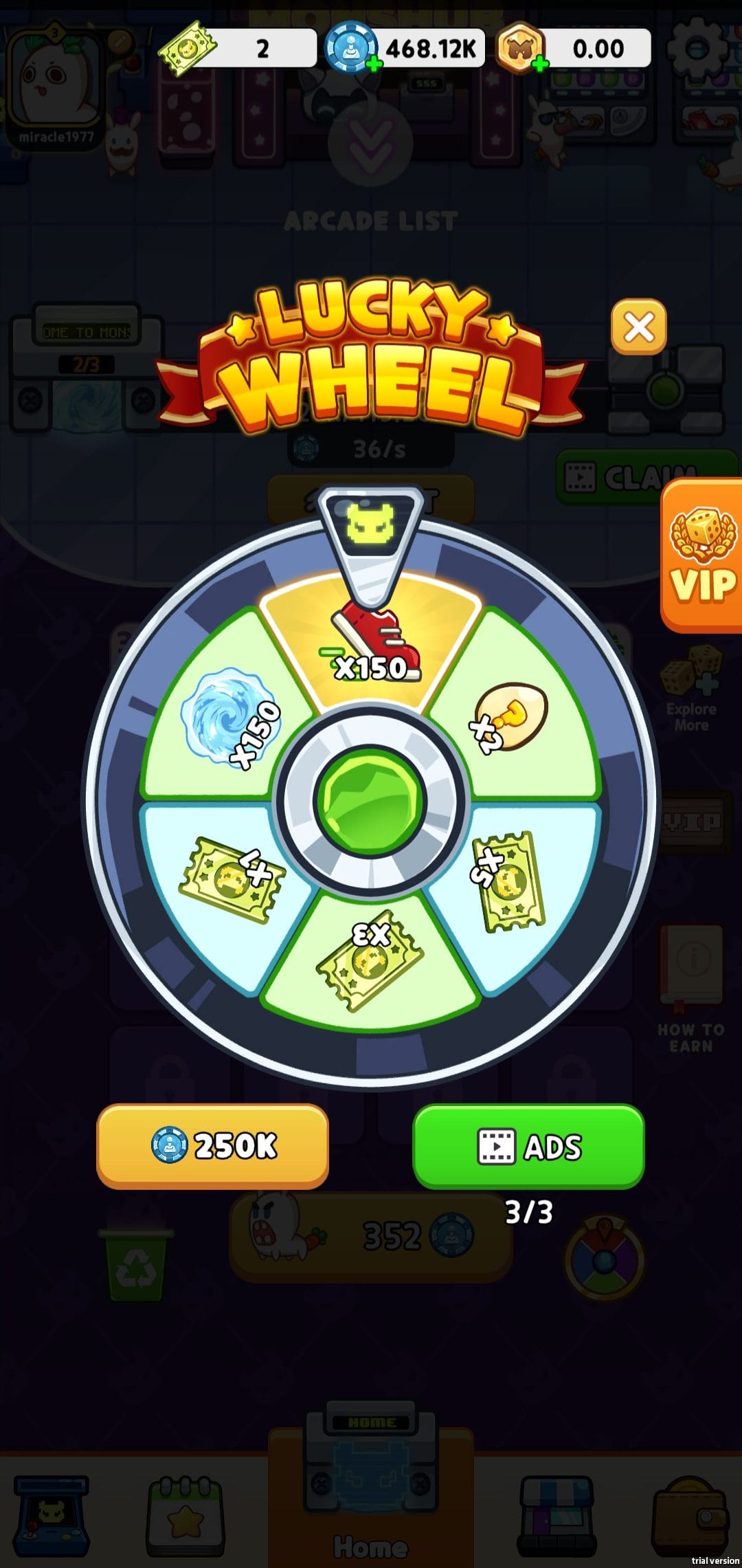 MonsHUB lucky wheel