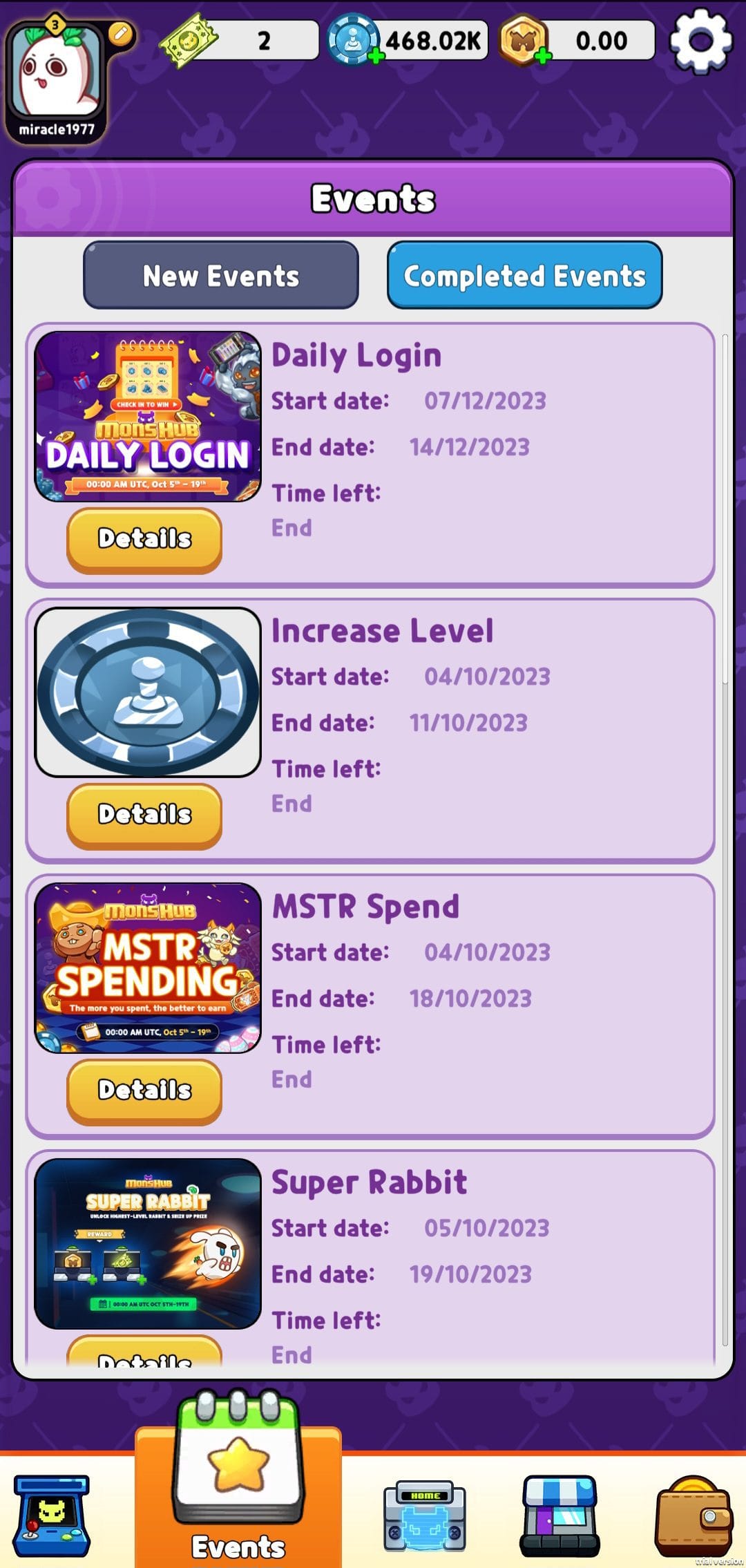MonsHUB events