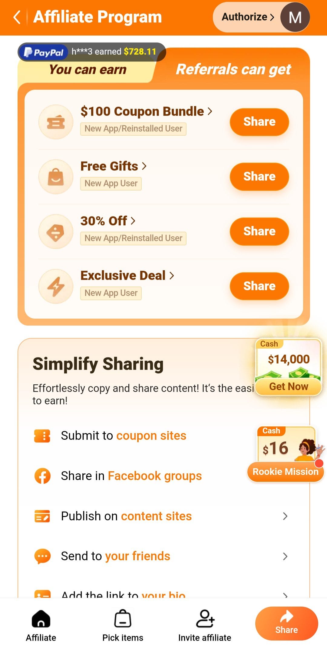 Temu referrals get