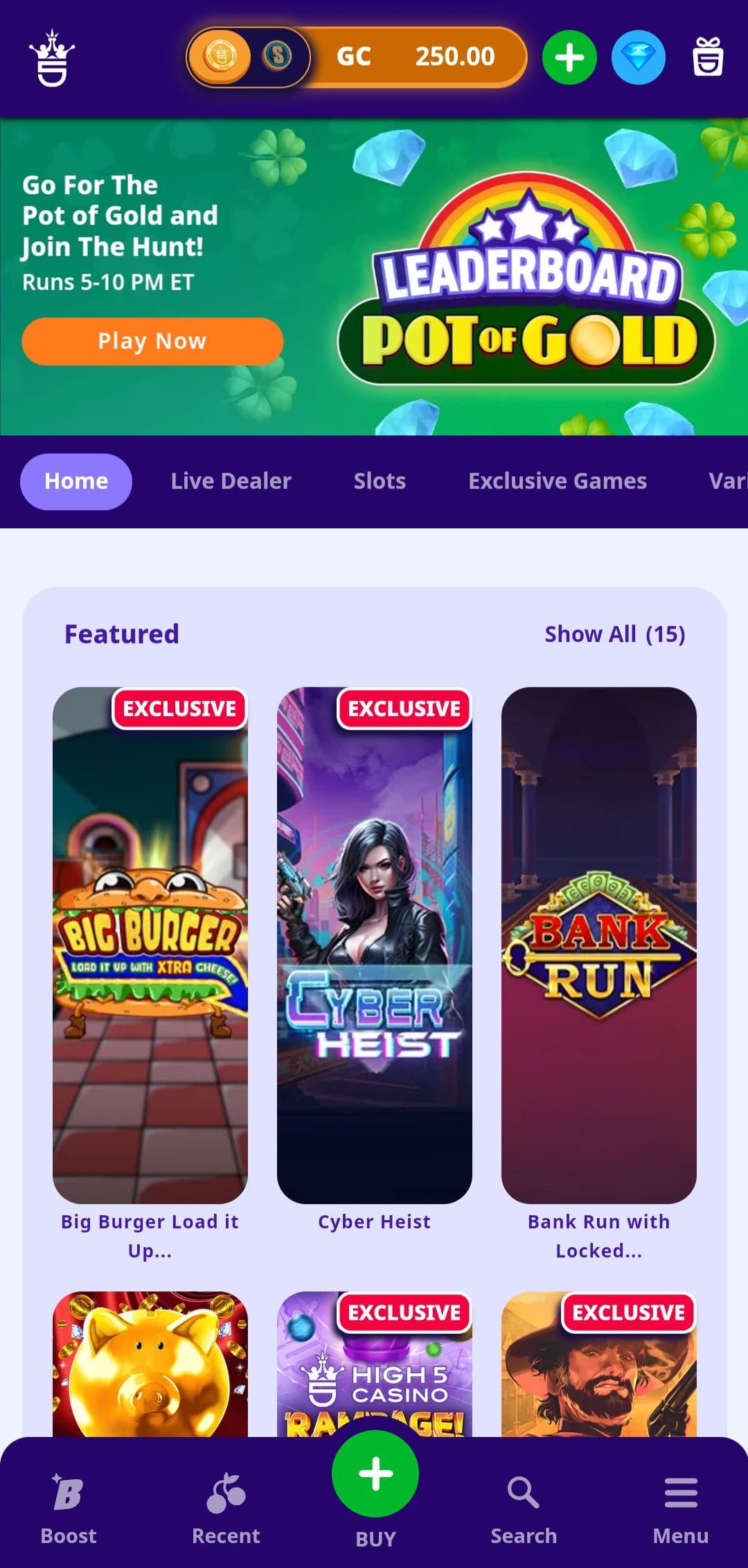 high 5 casino home