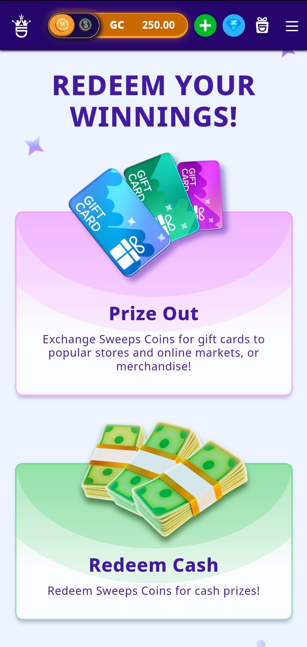 high 5 casino redeem your winnings
