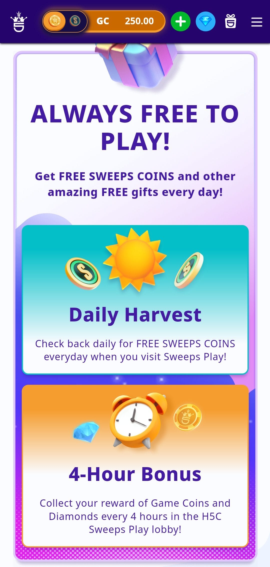 high 5 casino get free coins
