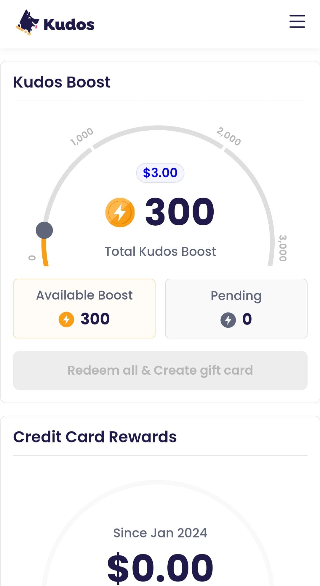 kudos total boost