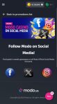 modo casino social media
