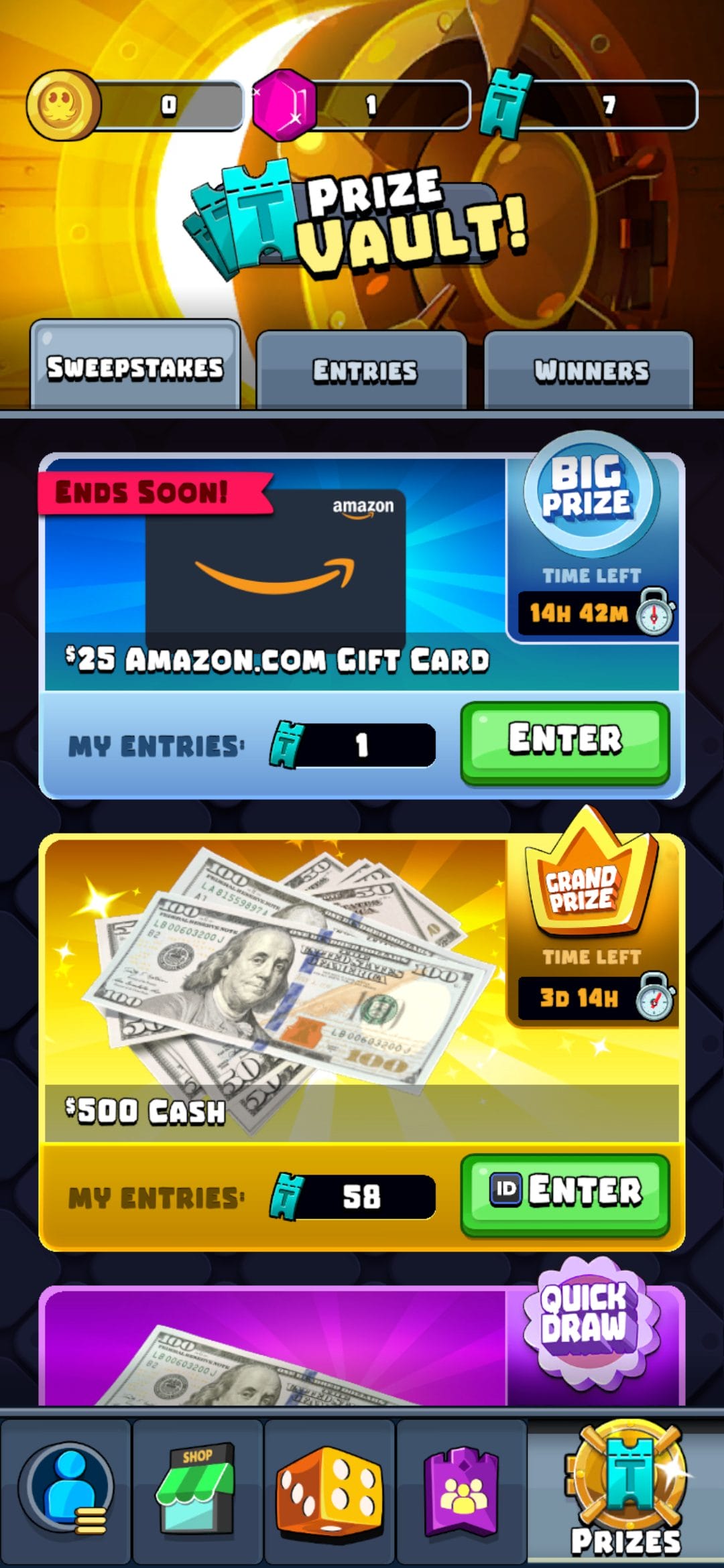prize kingdoms sweepstakes