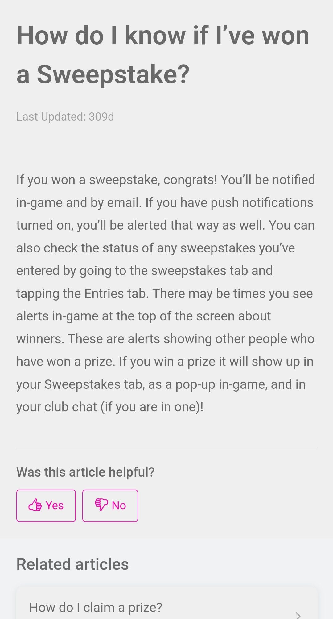 prize kingdoms how to know if you won