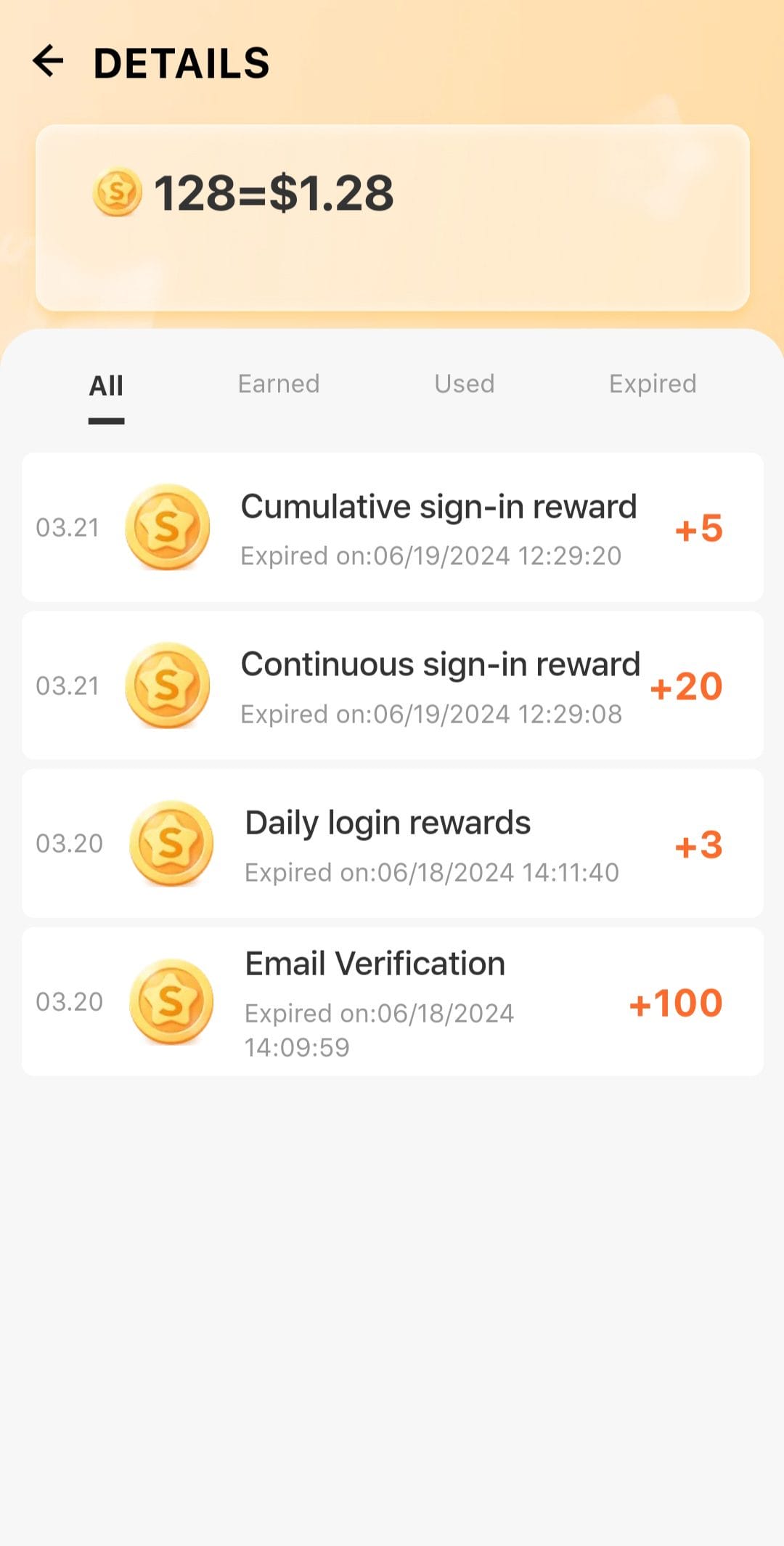 shein reward details