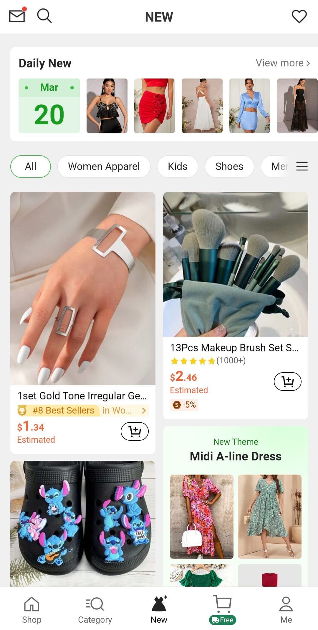 shein new tab