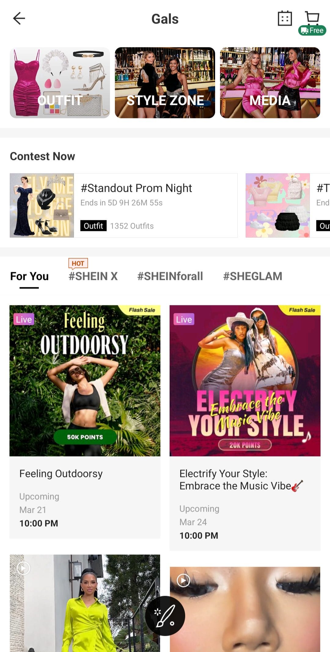 shein gals tab