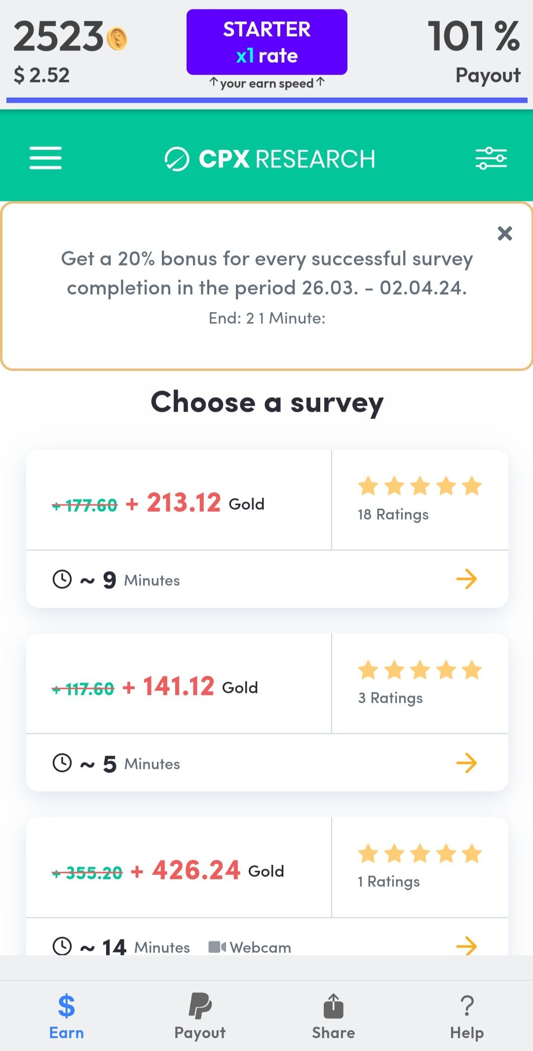 Baba Cash take surveys