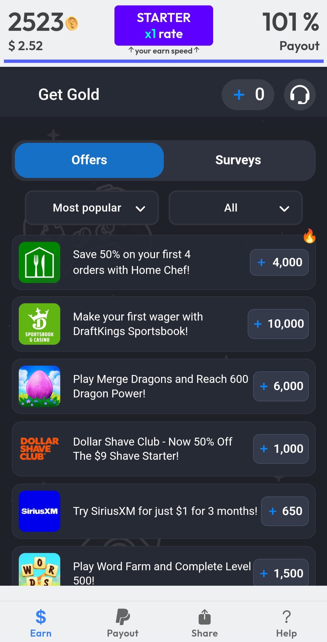 Baba Cash revu offerwall