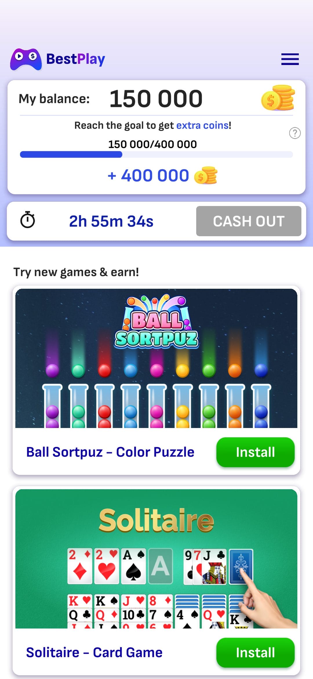 BestPlay available games
