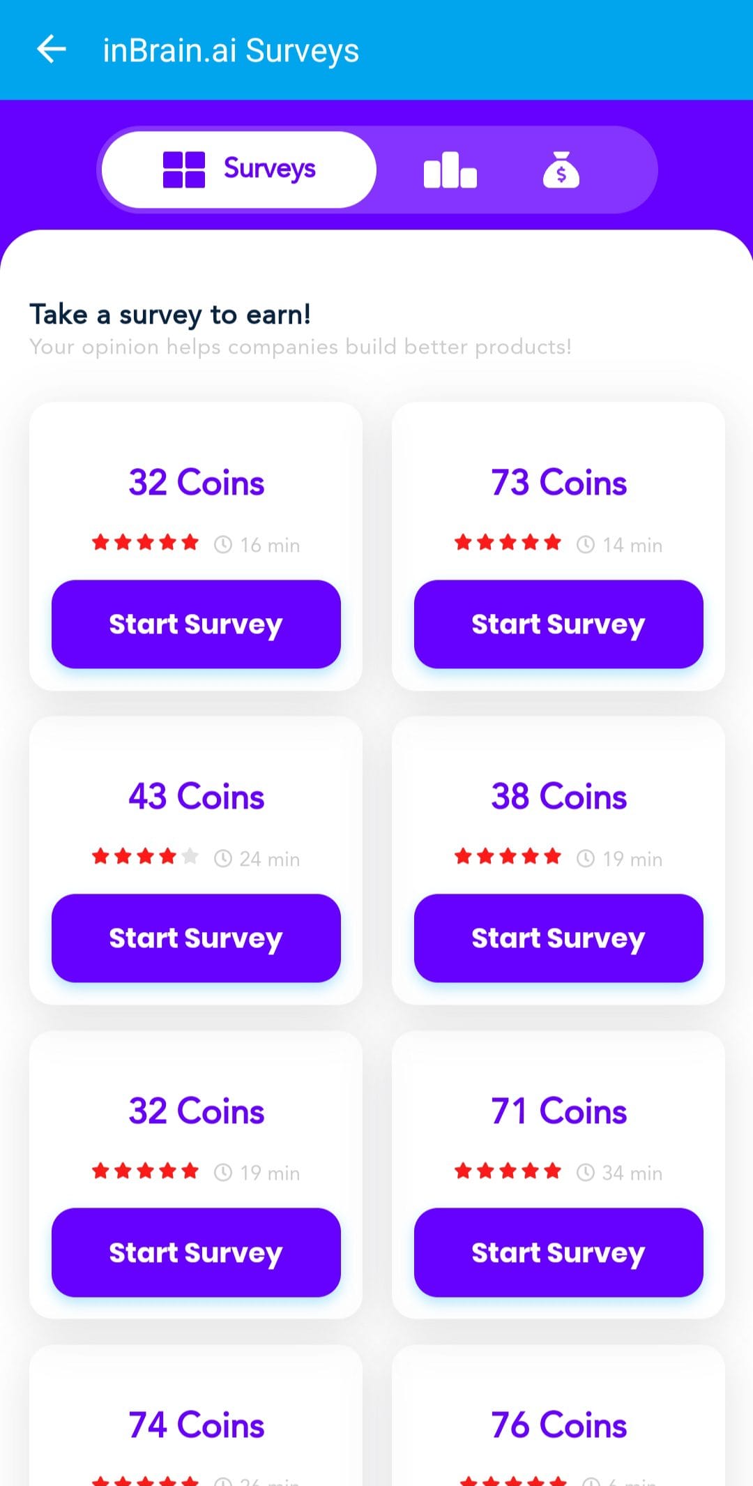 BigCash high paying surveys