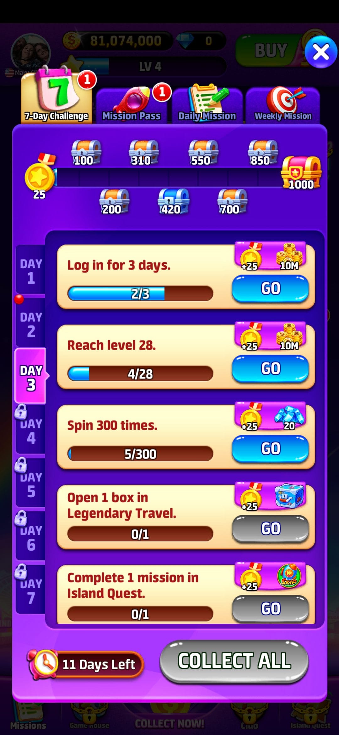 Cash Club Casino 7 day challenge