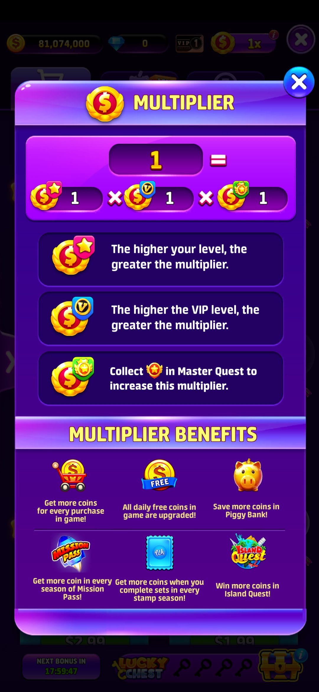 Cash Club Casino Multiplier