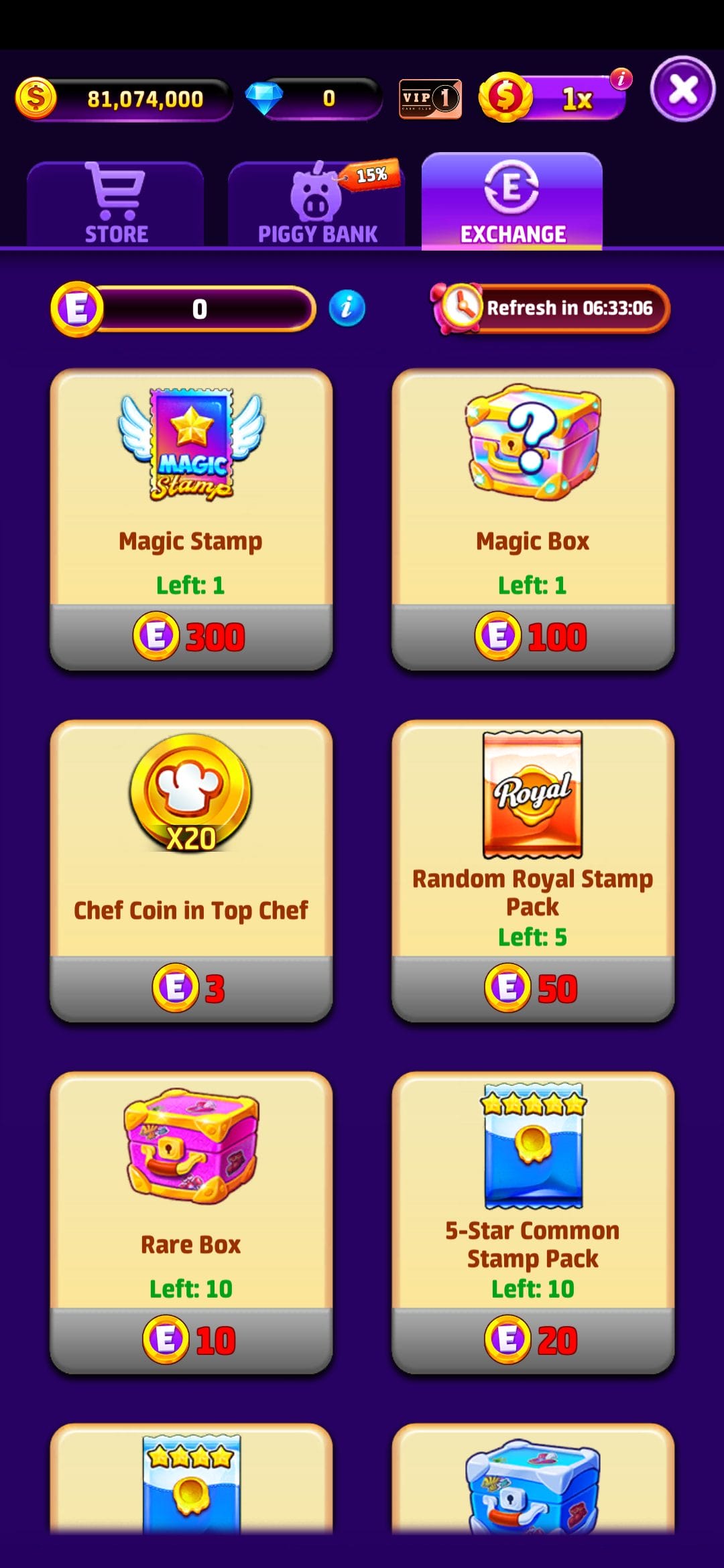 Cash Club Casino exchange coins