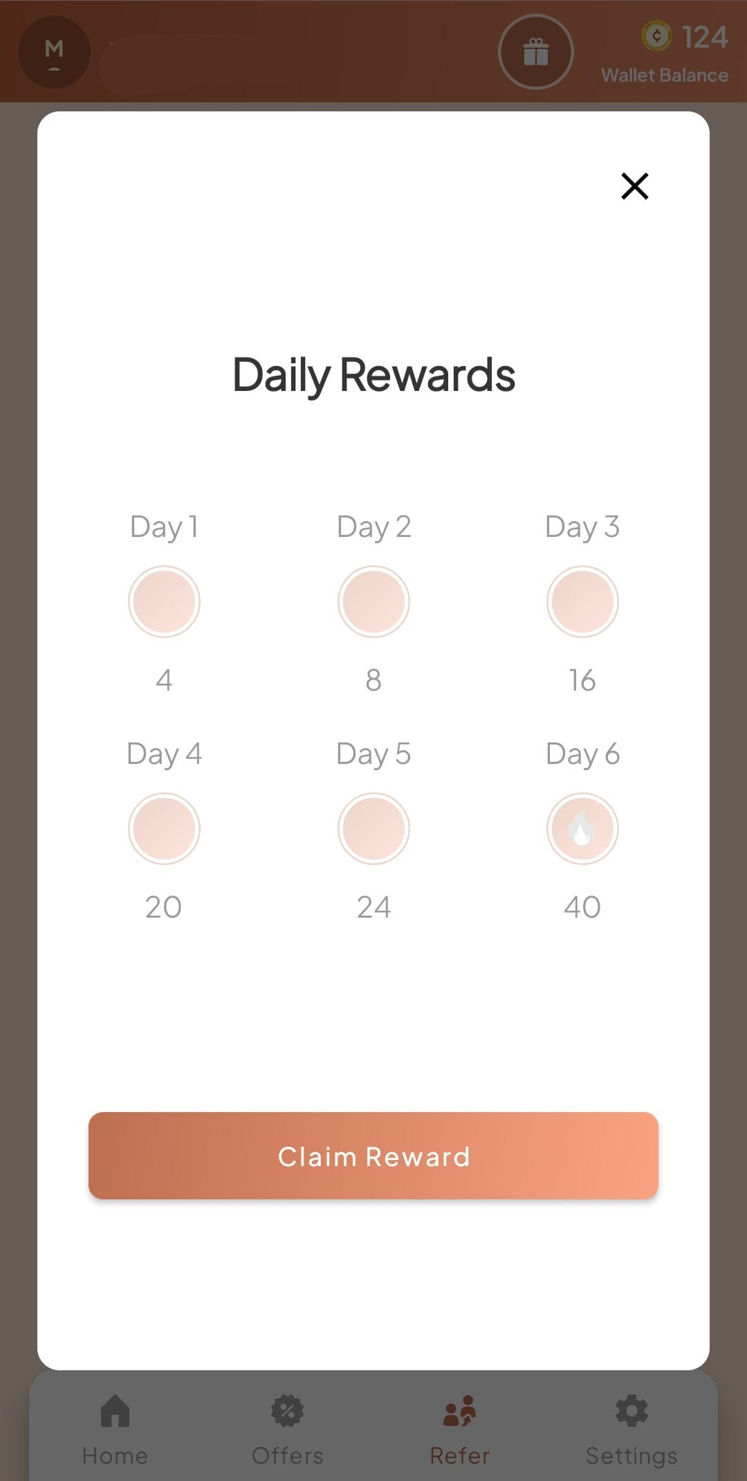 Chillar daily rewards