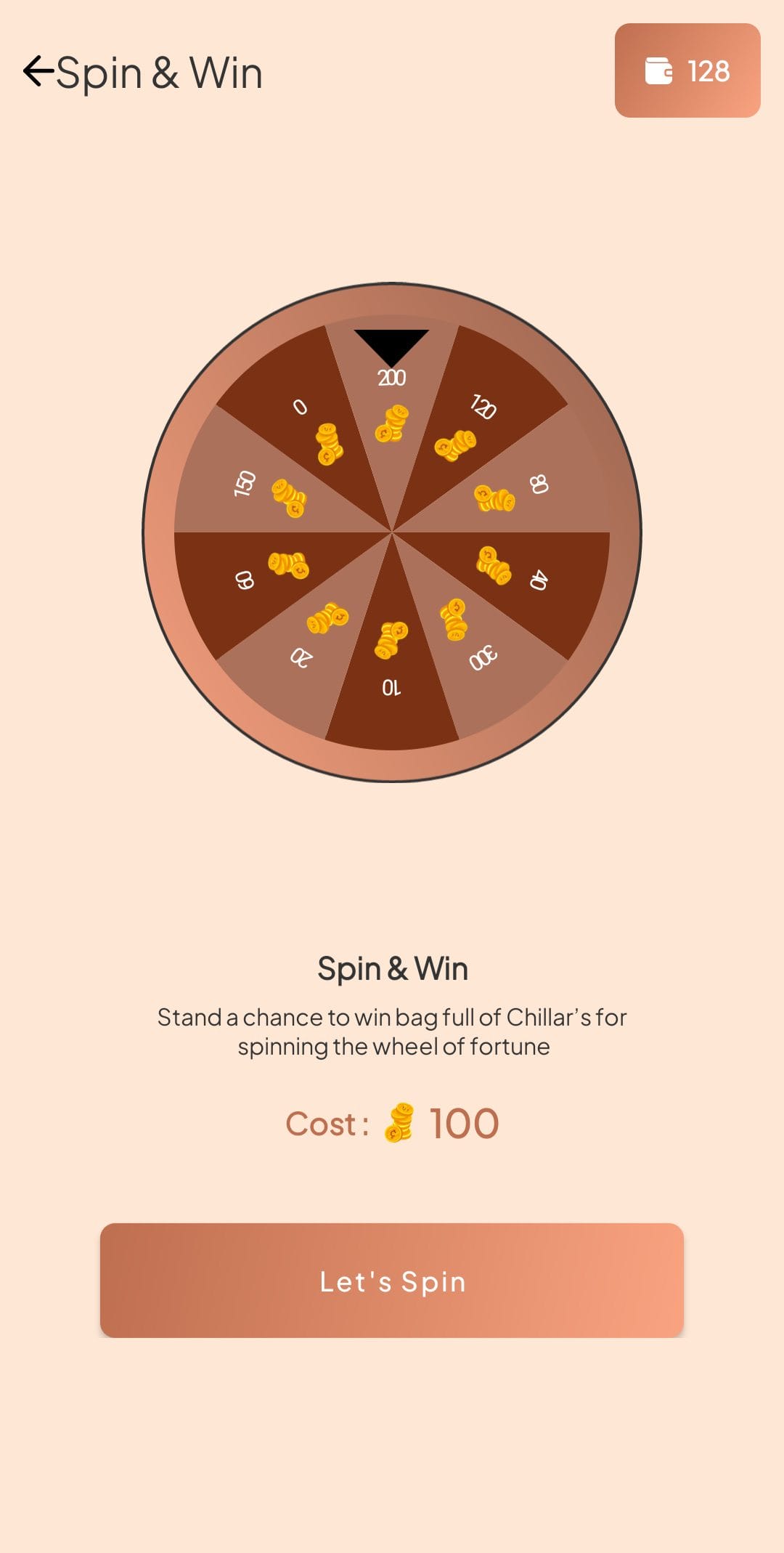 Chillar spin & win