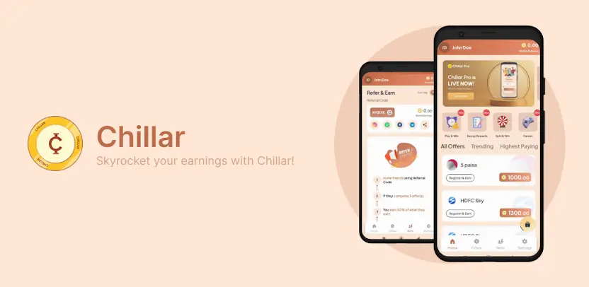 Chillar Referral Code – Money Earning App
