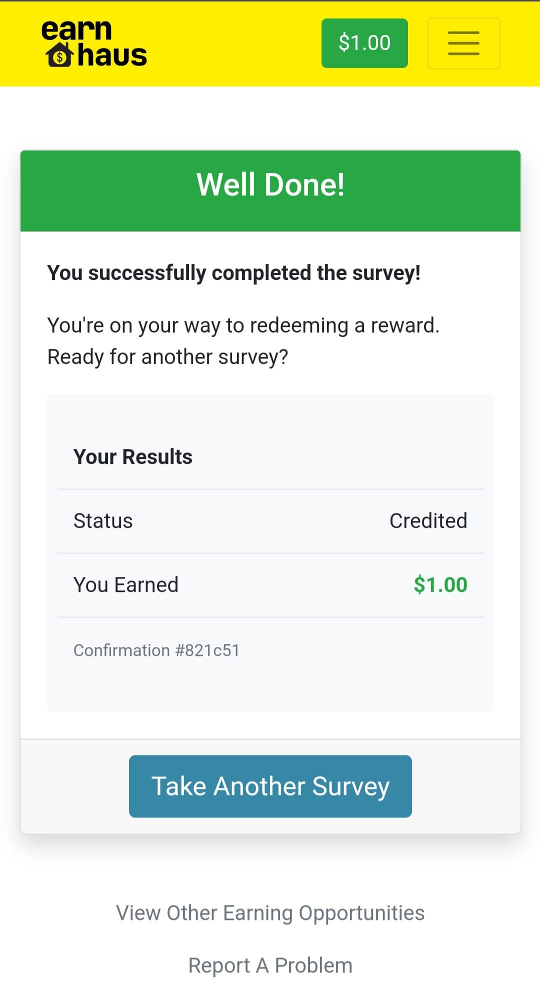 Earn Haus reward