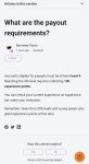 Earnweb payout info