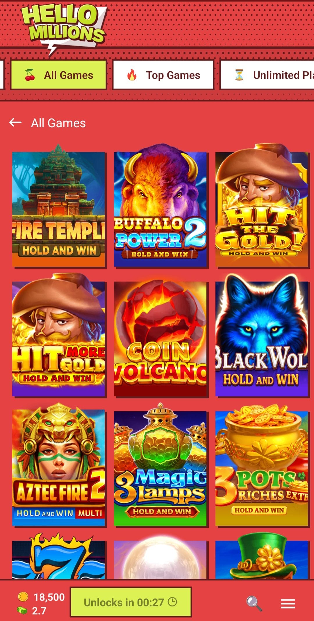Hello Millions all games