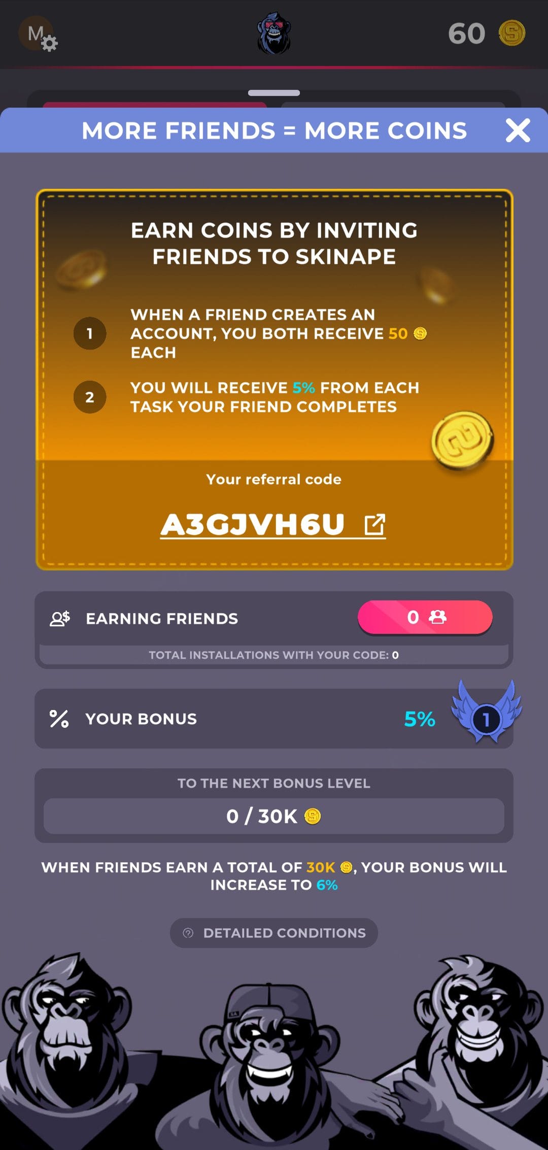 SkinApe for Games referral code
