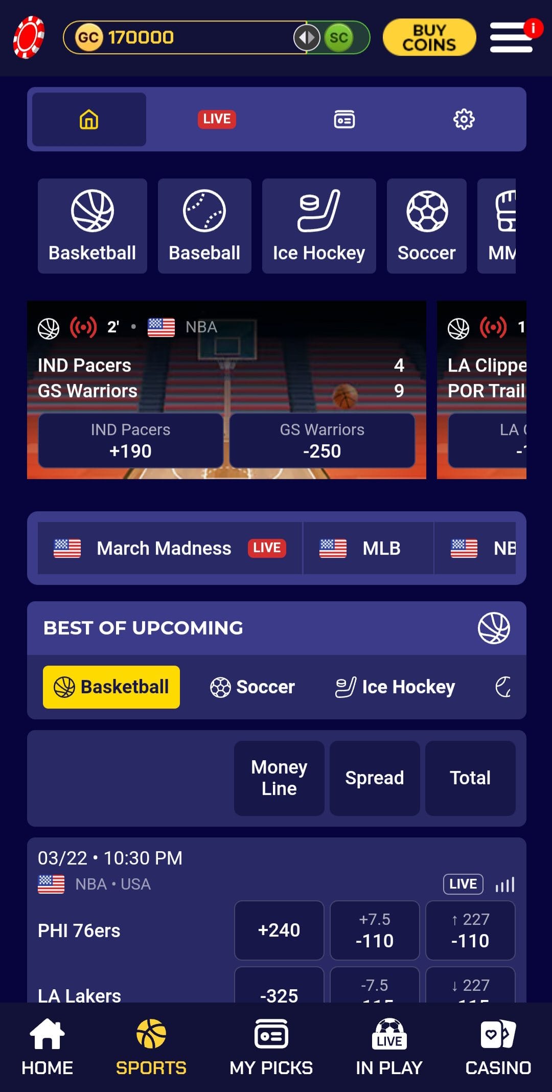 Sportzino sports