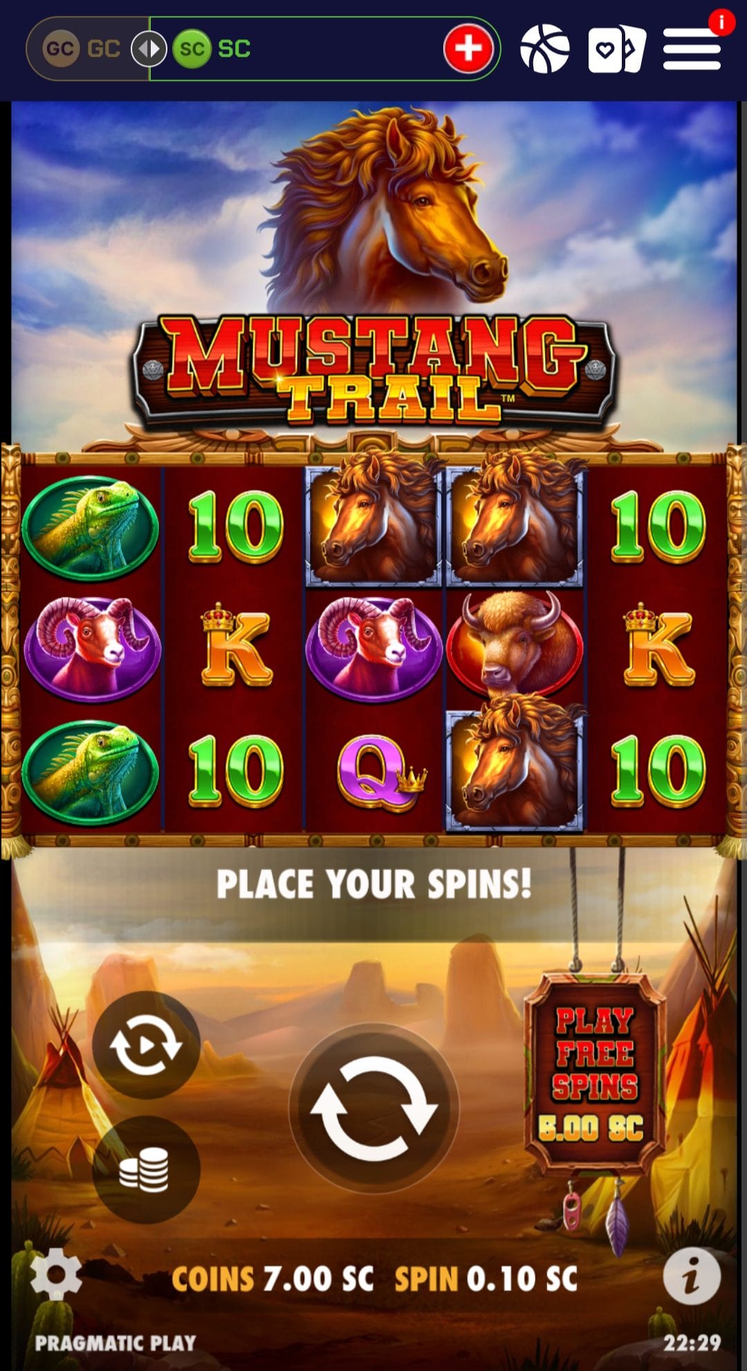 Sportzino mustang trail slots