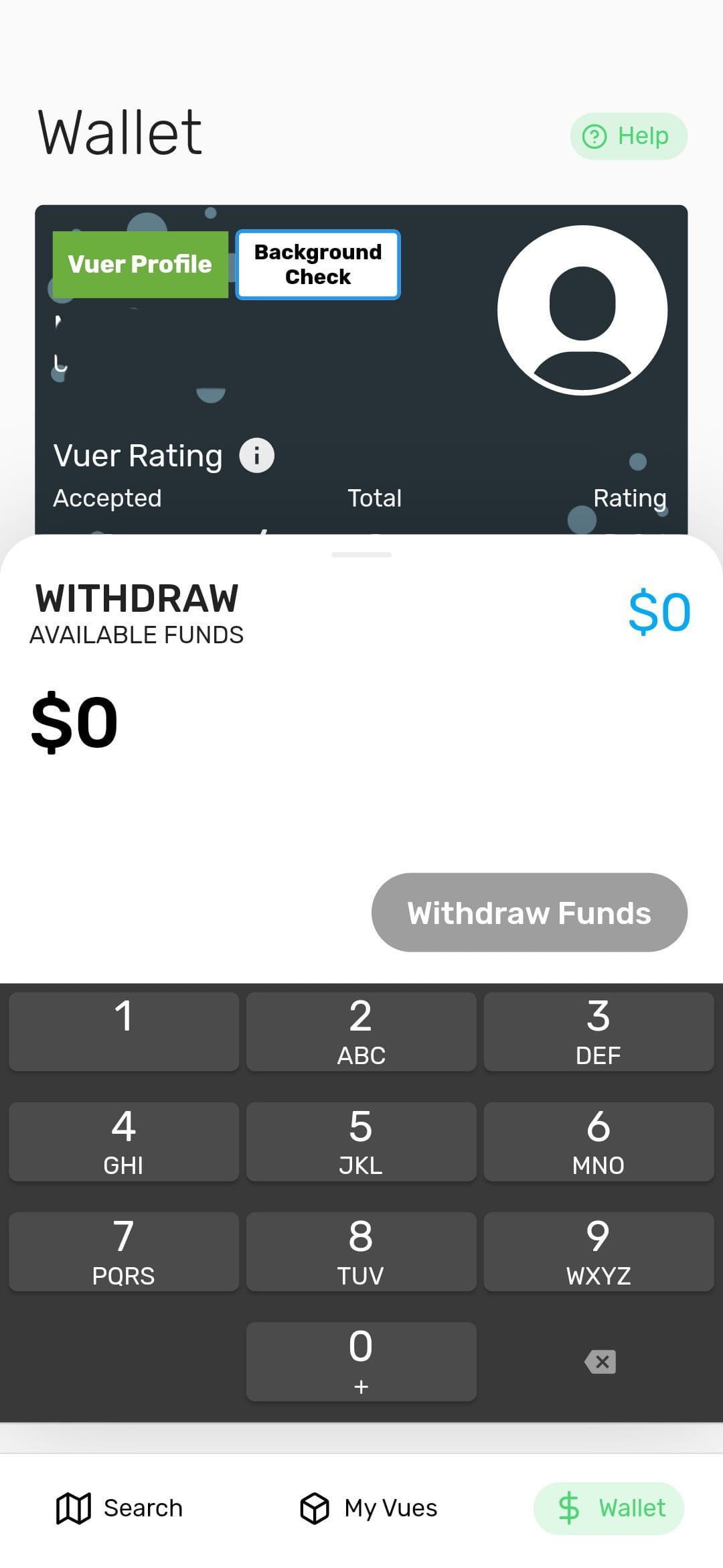 iVueit withdraw 