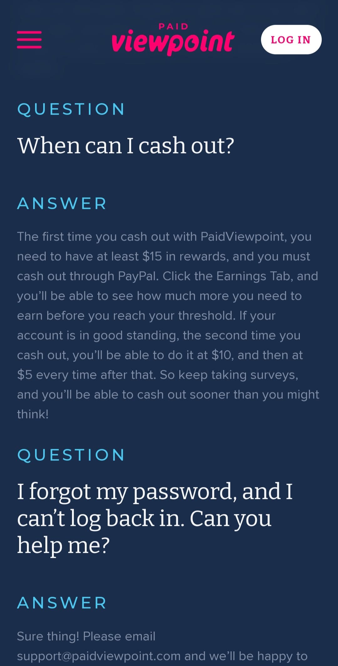 paidviewpoint cash out