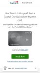 Capital One Quicksilver Referral code