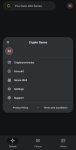 Crypto Sense menu