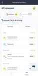 Honeygain transaction history