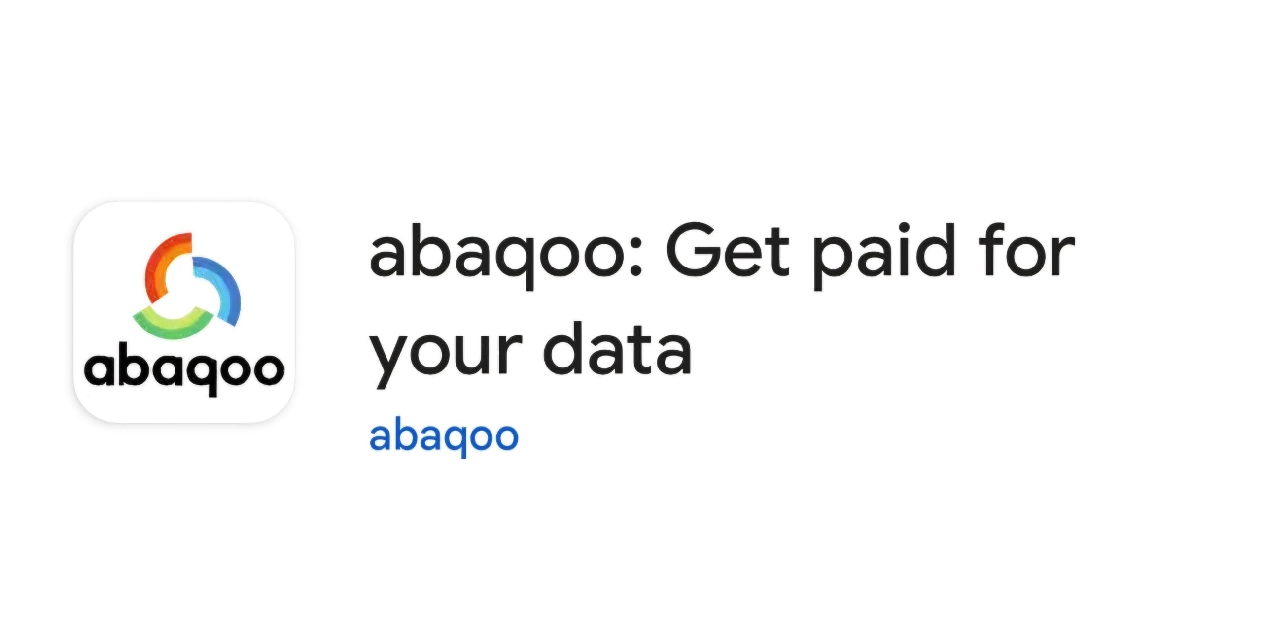 abaqoo - Get paid for your data