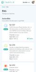 Tartle active bids