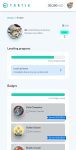 Tartle badges and levels