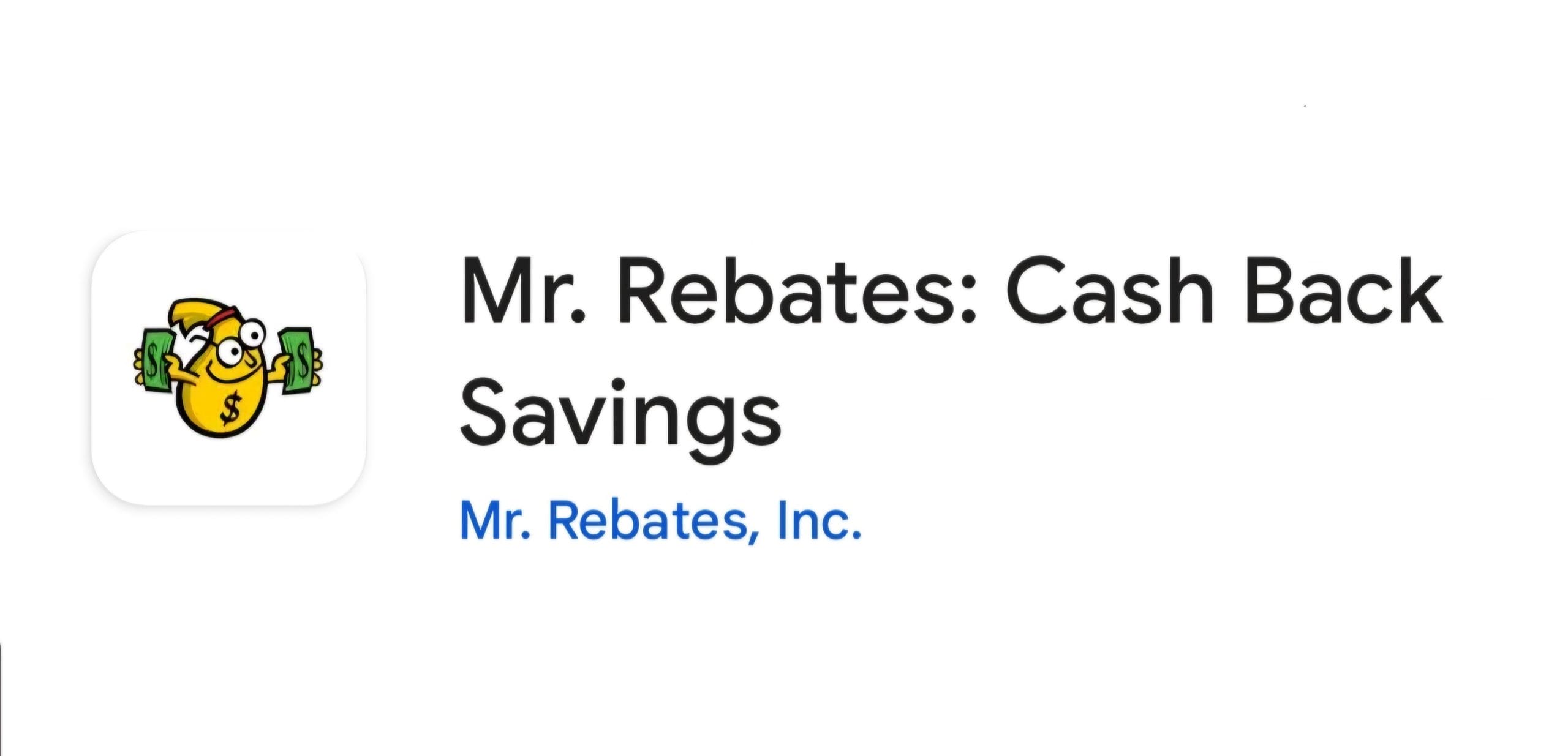 Mr. Rebates app