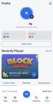 Quester profile menu